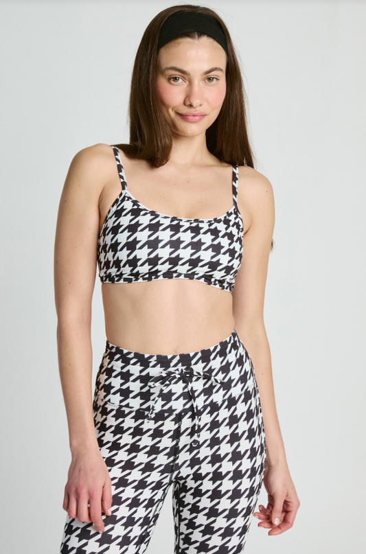 Sport Monica Bra- Houndstooth