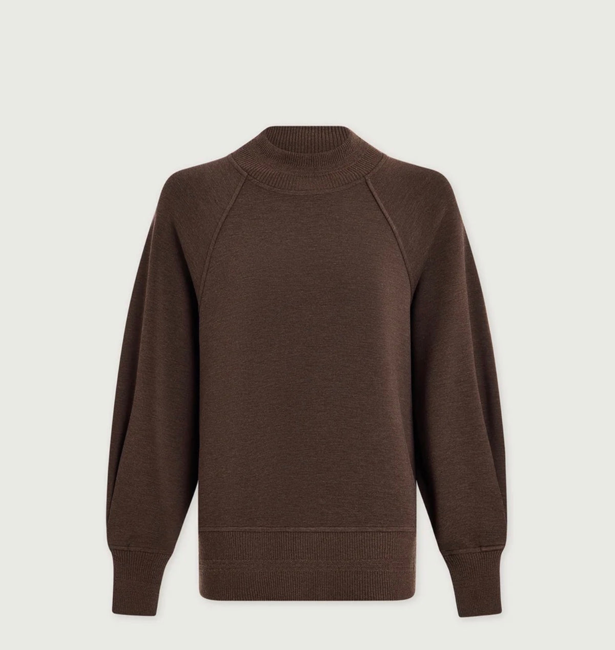 Loxley Raglan Boyfriend Sweat- Coffee Bean