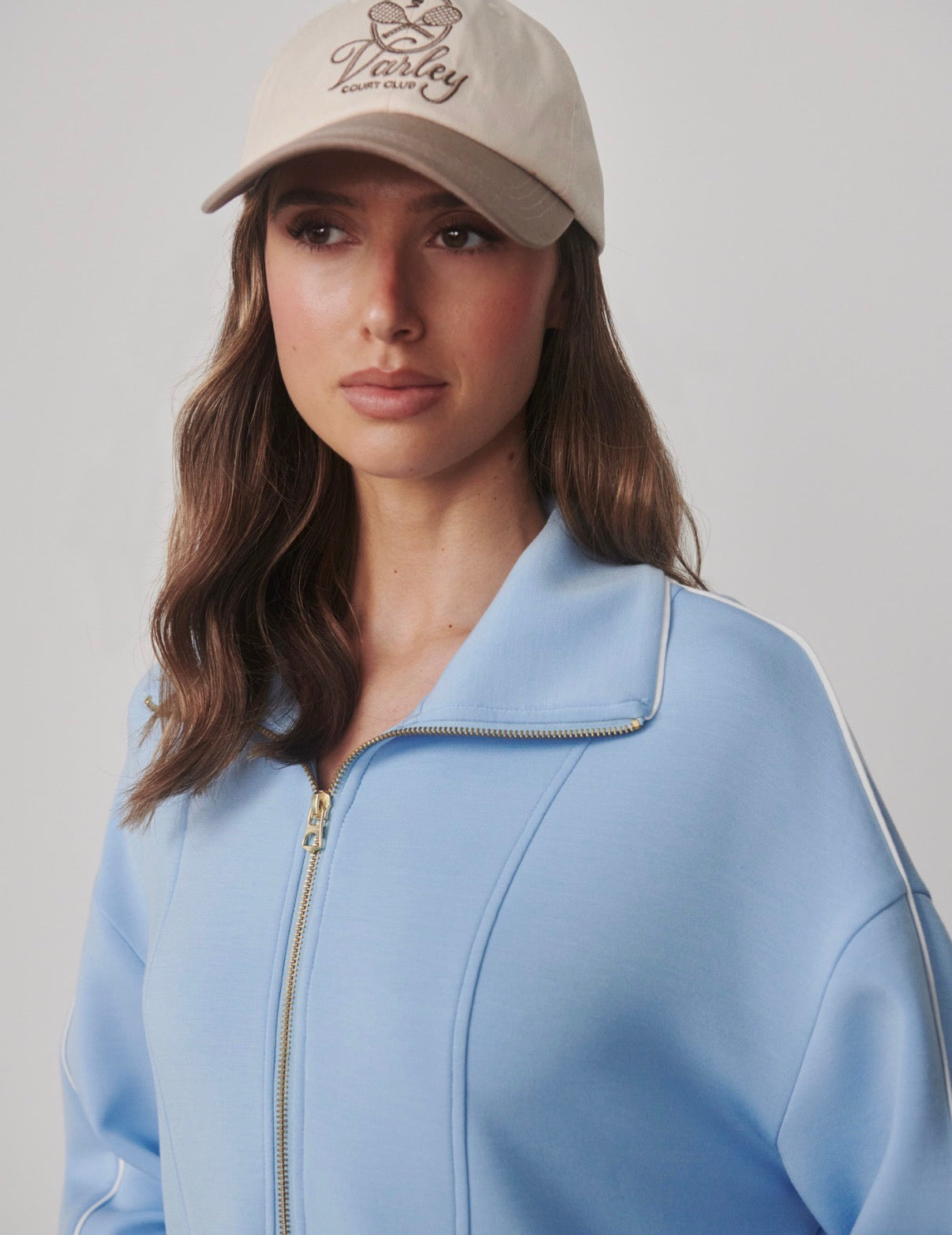 Davenport Half-Zip Sweat- Airy Blue