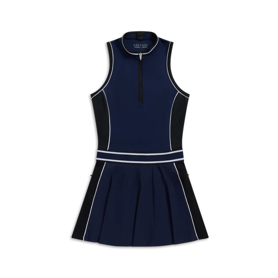 Phoenix Flare Dress- Maltese Blue