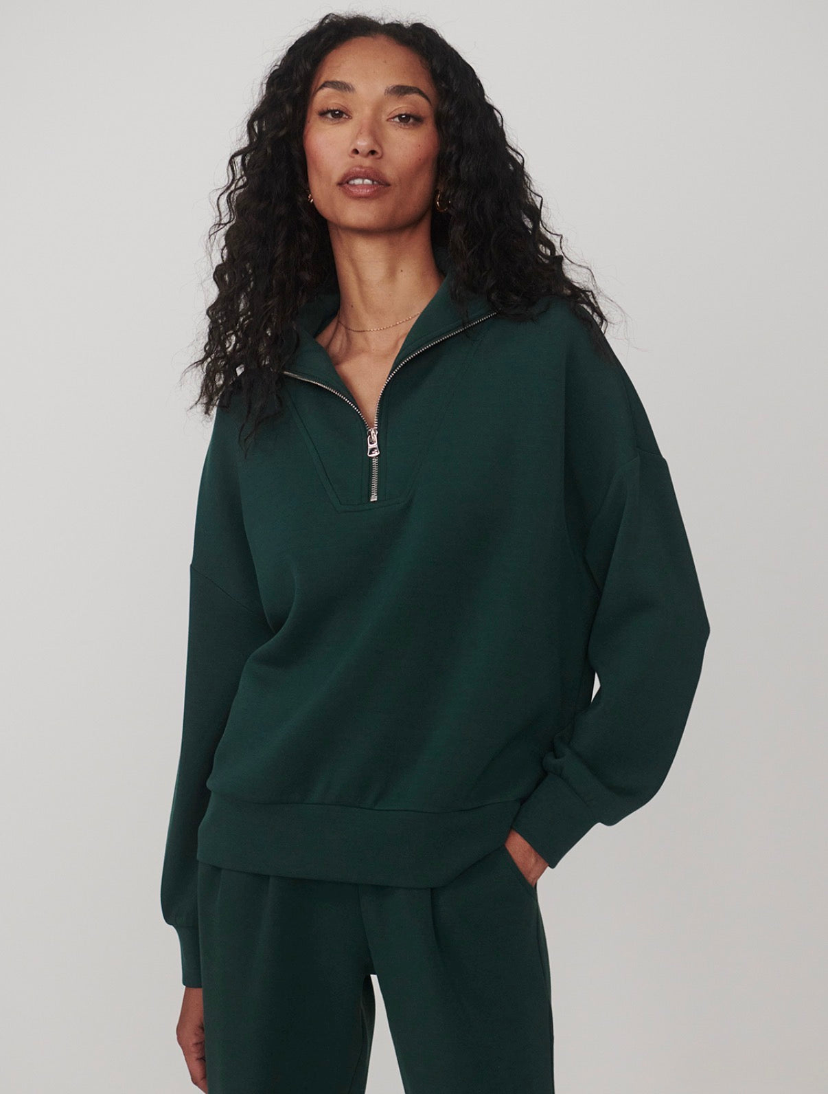 Hawley Half- Zip- Ponderosa Pine