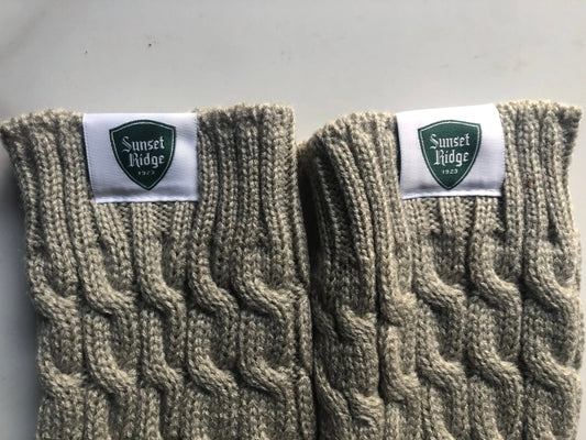 Black cable knit leg warmer -LGCC