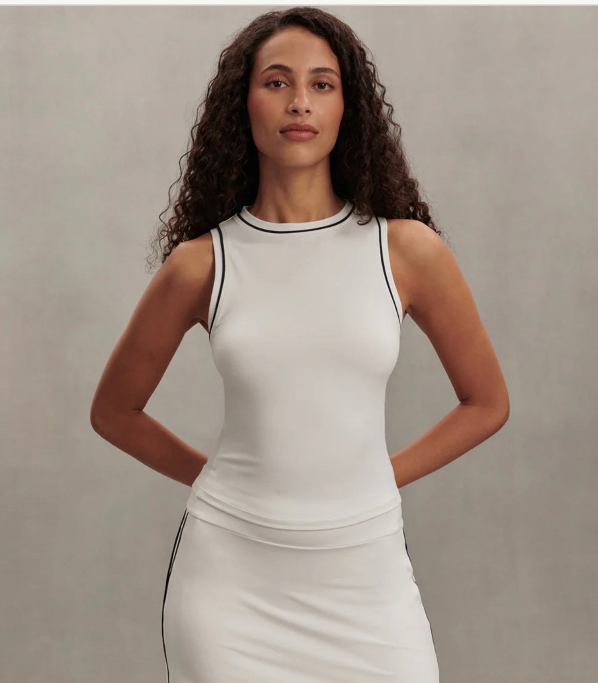 Lettie Tank-White