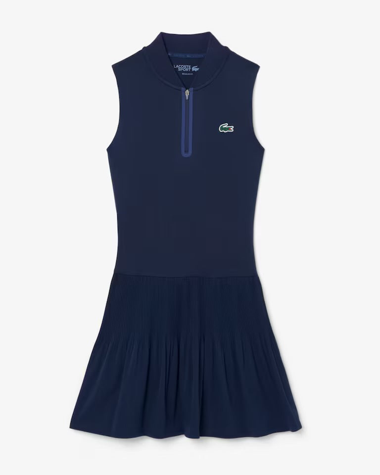 Ultra Dry Stretch Tennis Dress with Liner- navy blue