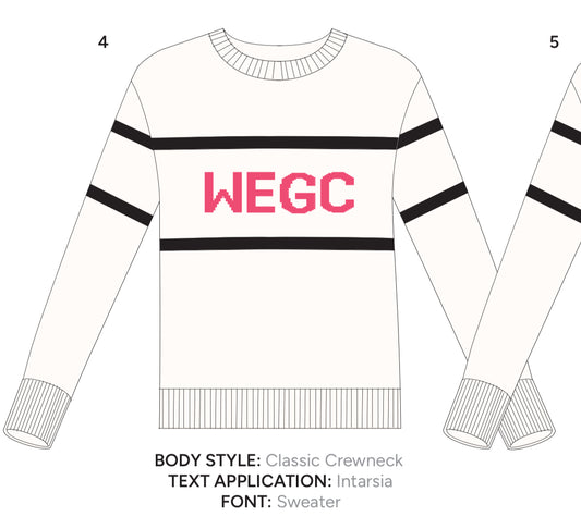“White” WEGC sweater