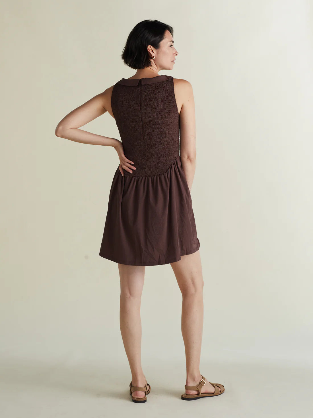 Heron Dress-Umber