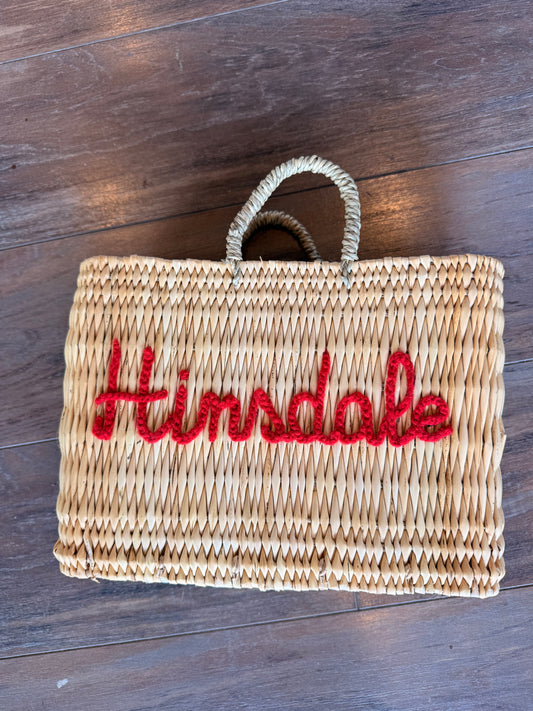 "Hinsdale" Rattan Bag- small