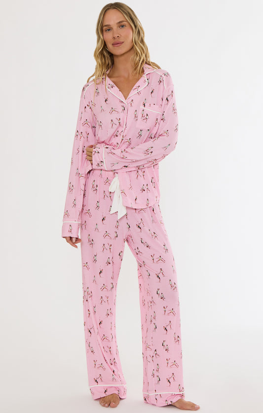 Livy Top & Connie Pant Set- Match point pink