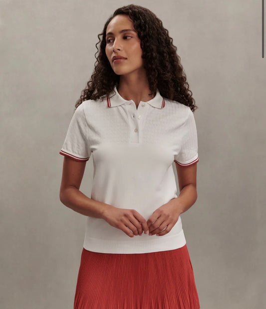 Mickey Seamless Polo- white