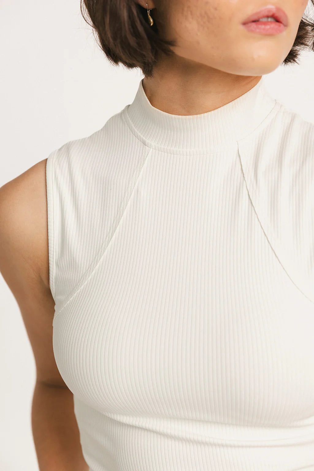 Riptide Mock Neck- Sugar