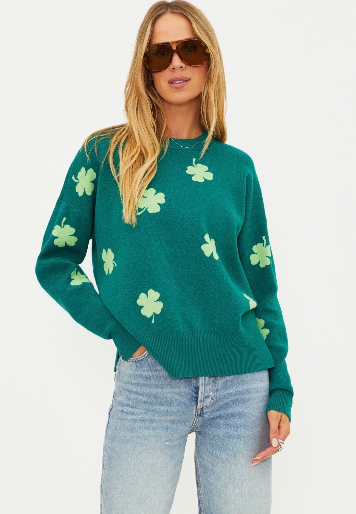 Callie Sweater- clover green