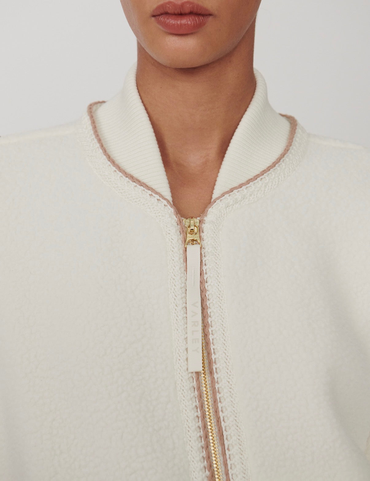 Klaudia Fleece Jacket- Egret
