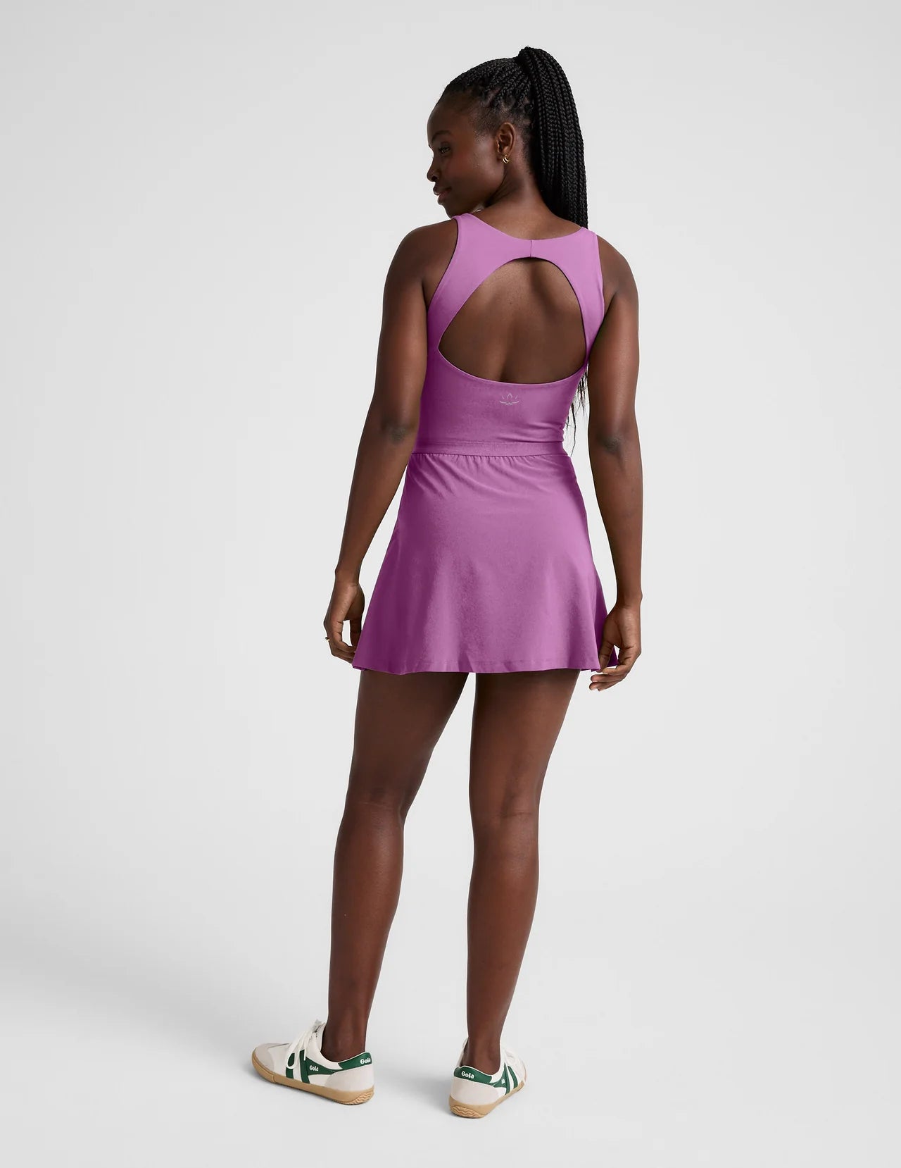 Score Pleated Active Dress- Fun Fuchsia
