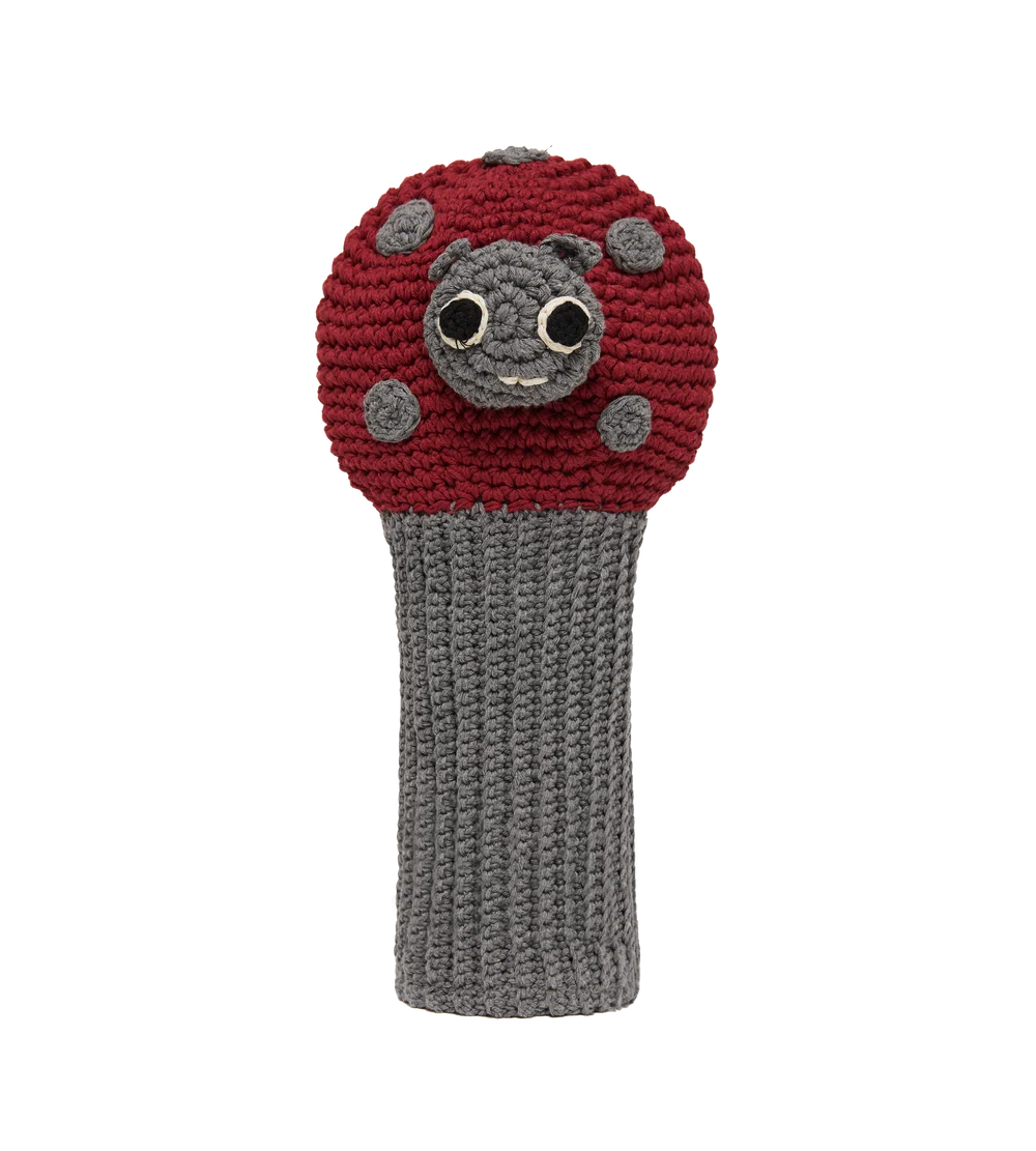 Ladybug crochet golf cover