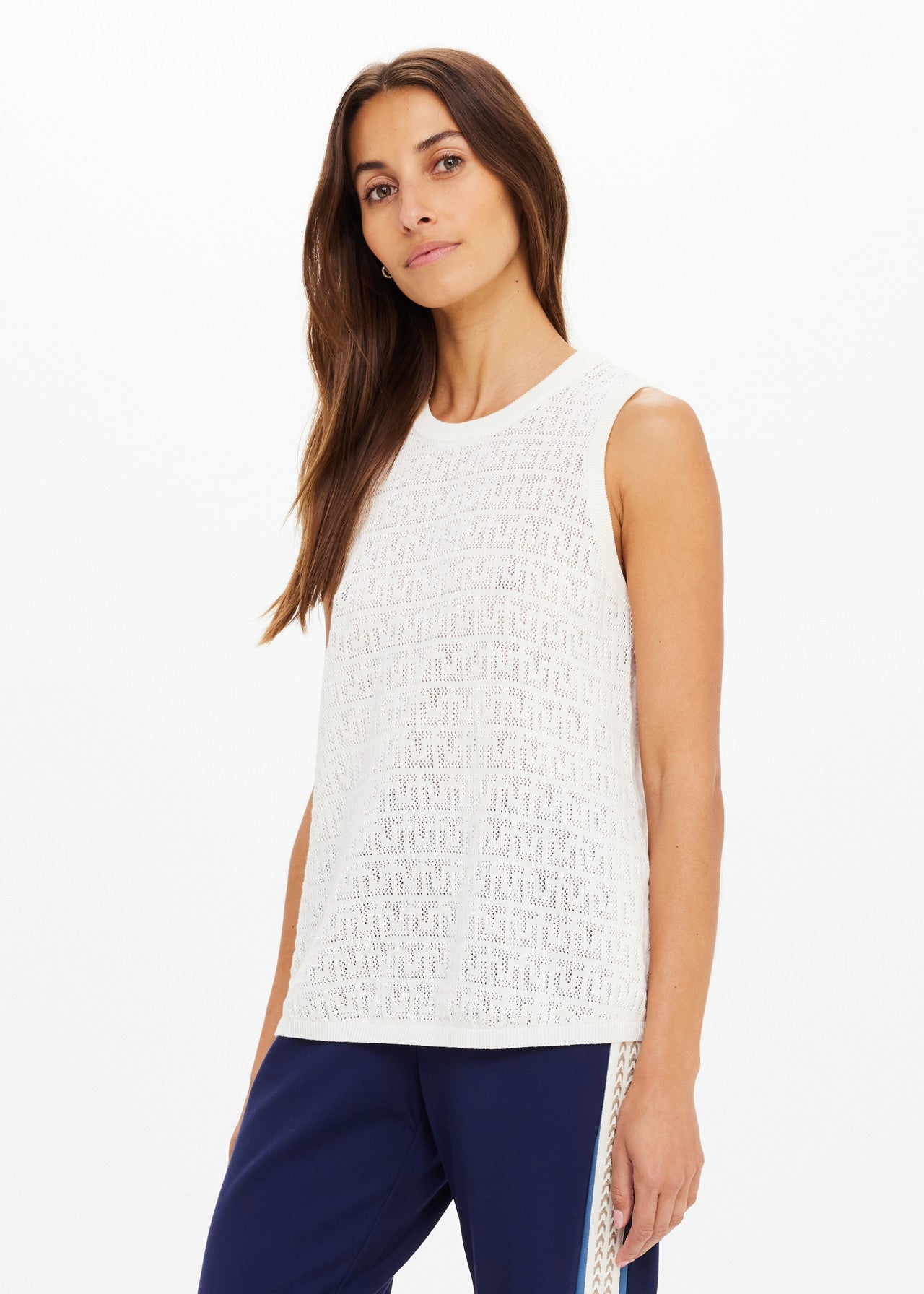 Chennai Knitted Tara Tank- Cream