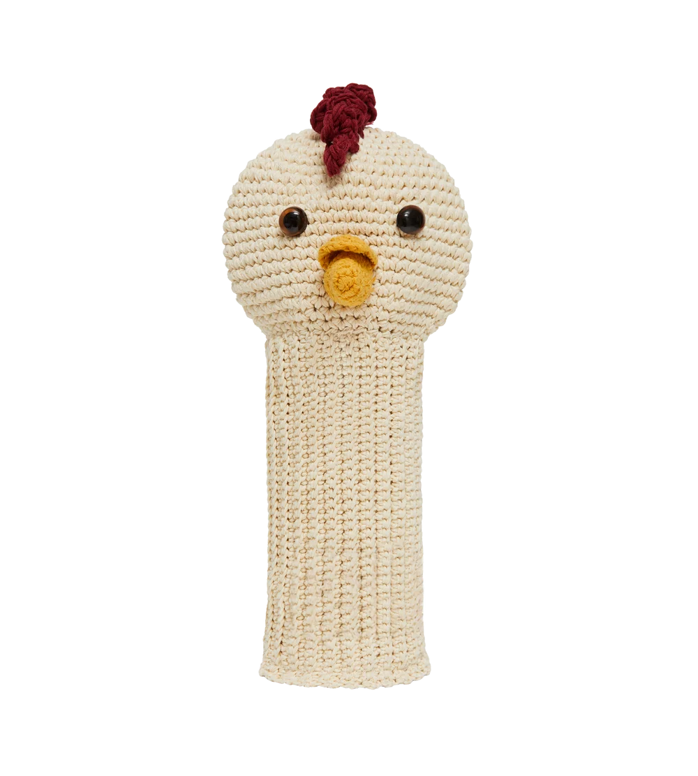 Chicken crochet golf cover
