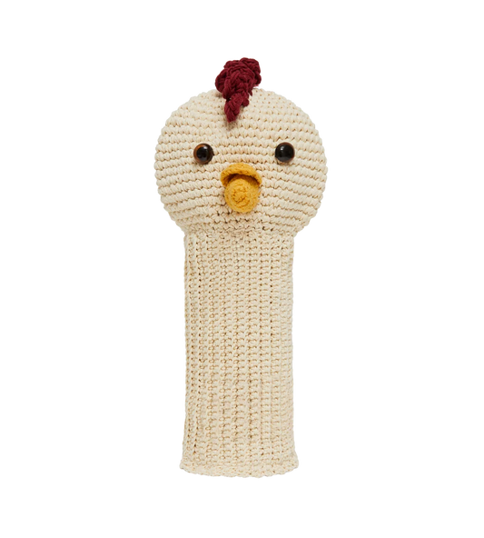 Chicken crochet golf cover