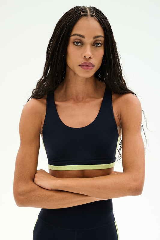 Maci Airweight Bra- indigo/limeade