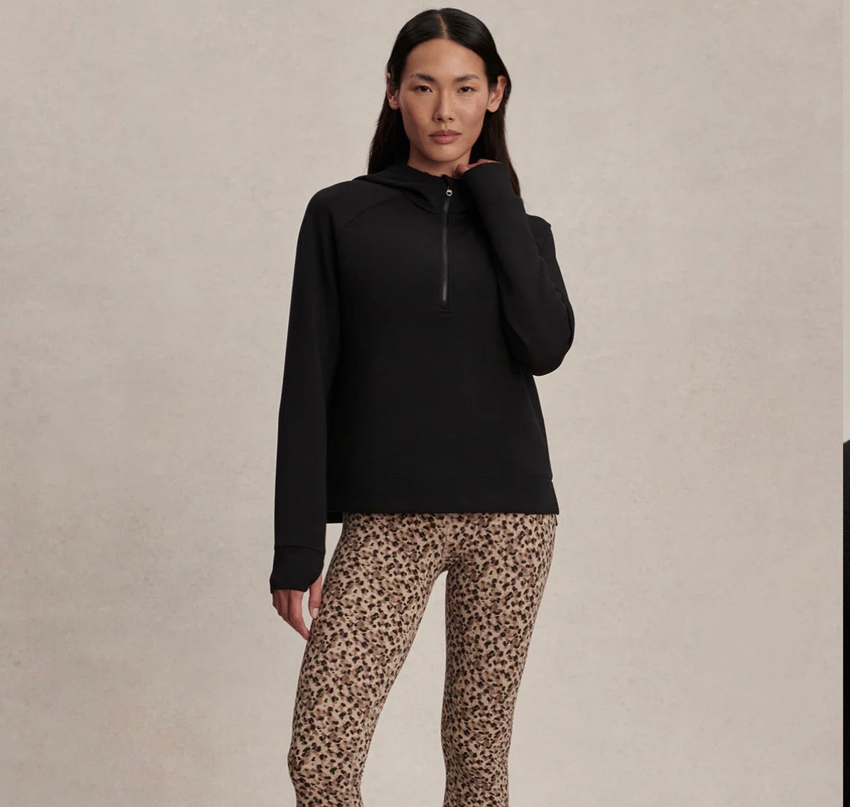 Karo Half-Zip Active Sweat- Black