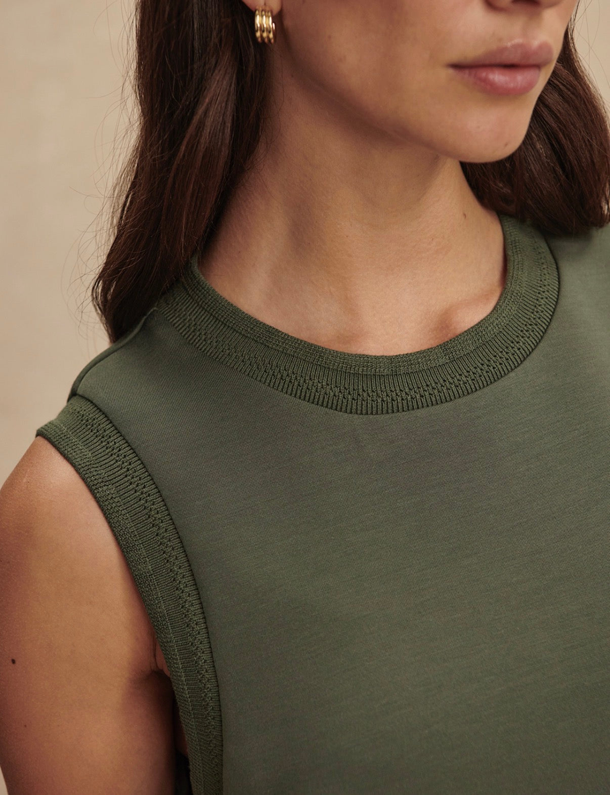 Shea Crop Tank- Thyme