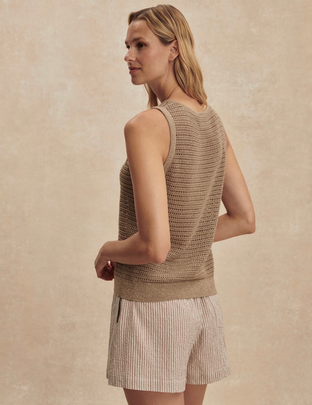 Ramon Knit Tank - Sepia Twist