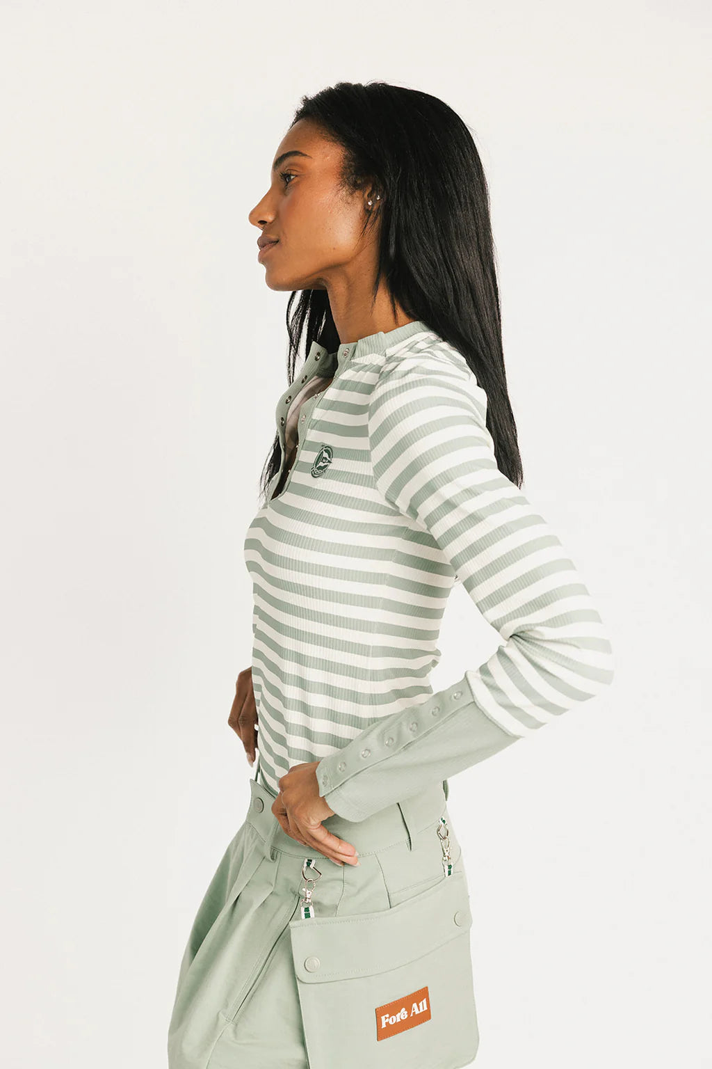 Marlin Long Sleeve- Sea Stripes