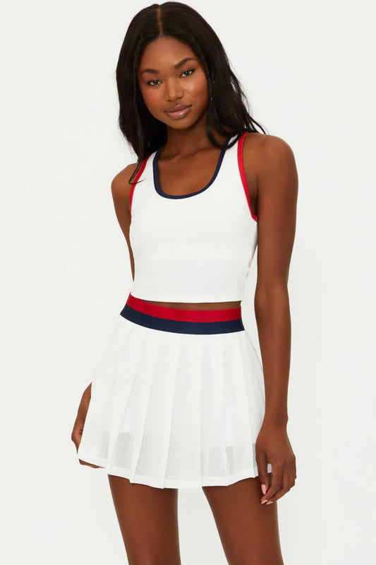 Irina skirt-cherry indigo colorblock