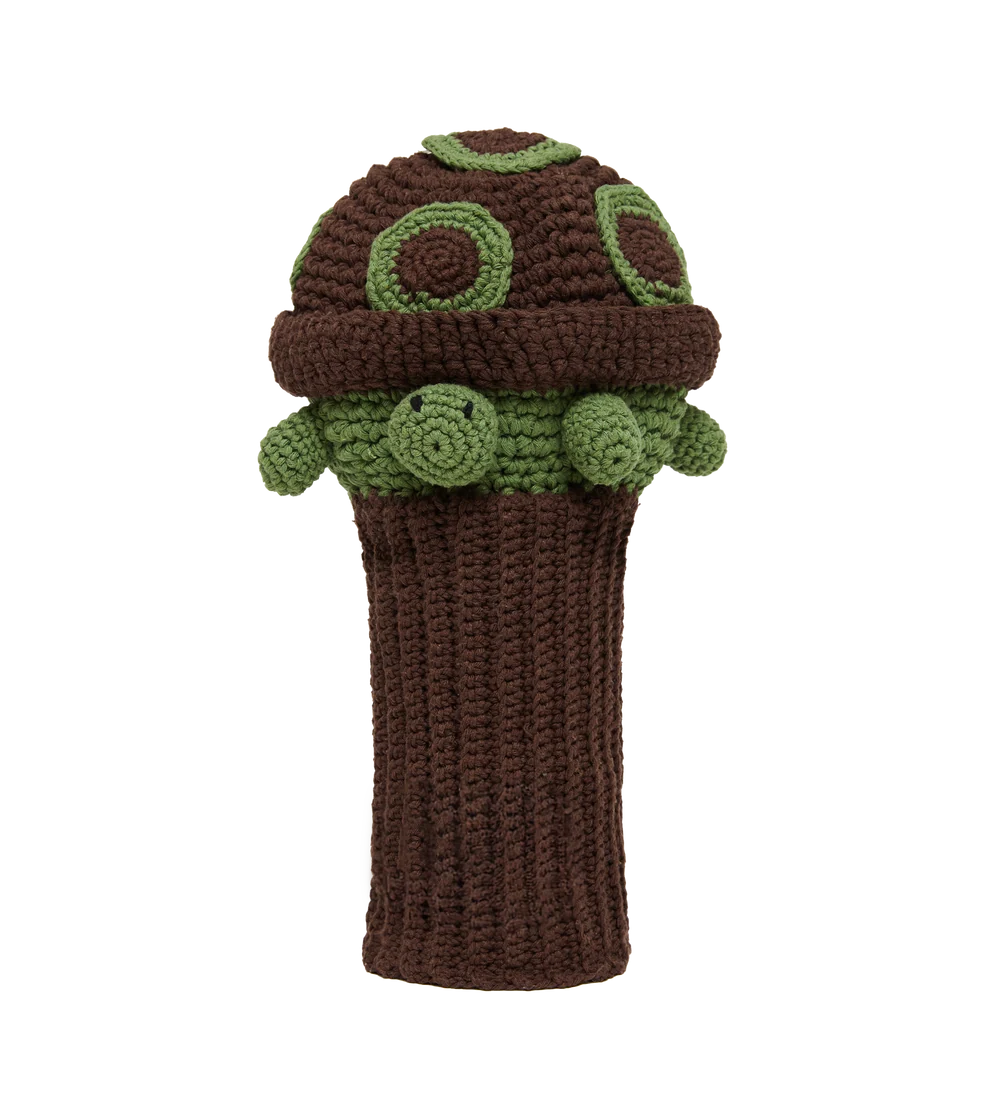 Turtle crochet golf cover