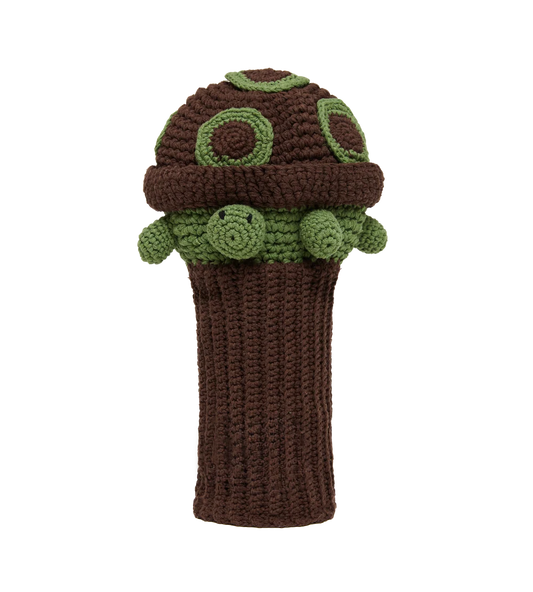 Turtle crochet golf cover