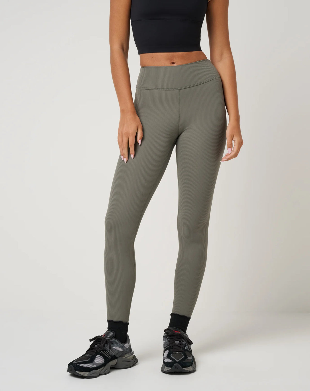 Pulse Leggings-Olive Smoke