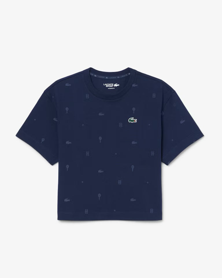 Oversized Ultra Dry Tennis T-Shirt- navy