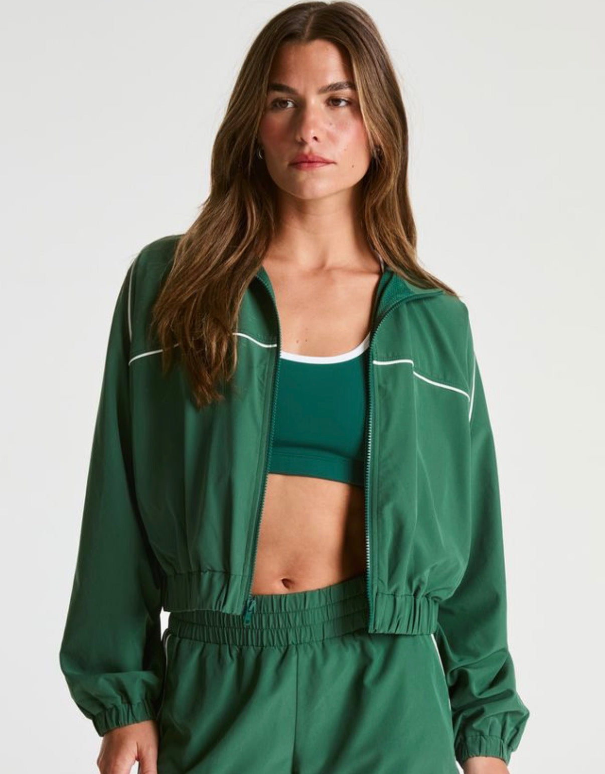 Year Tennis Windbreaker- Turf/White