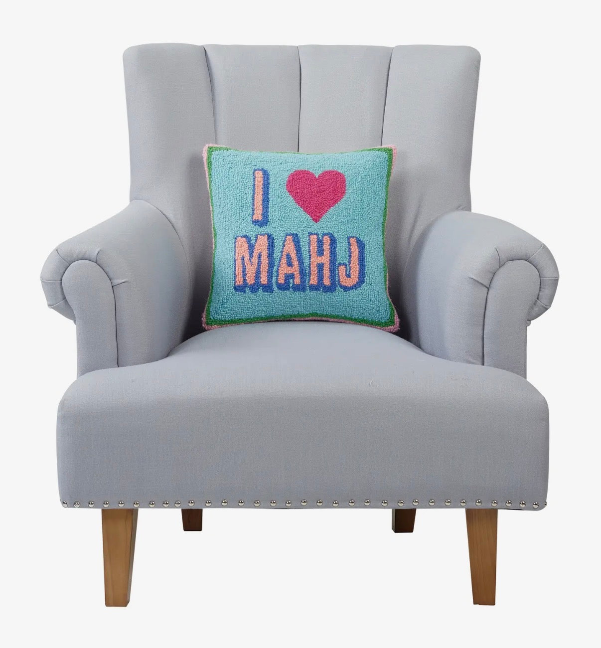 I Love Mahj hook pillow