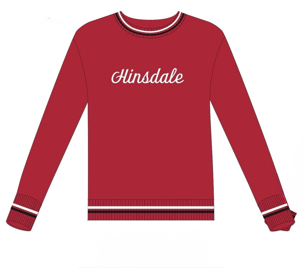 Red “Hinsdale” sweater