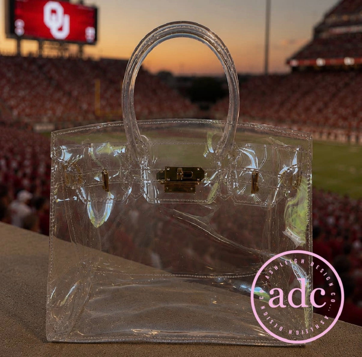 Clear Stadium “Birkin” Tote