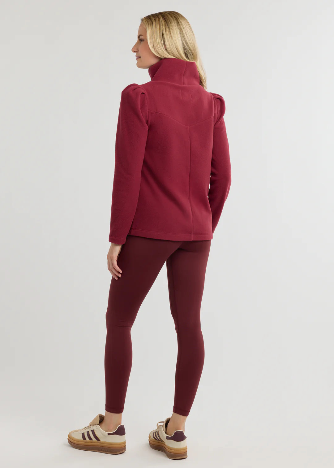 Camilla Puff Sleeve Turtleneck- Burgundy