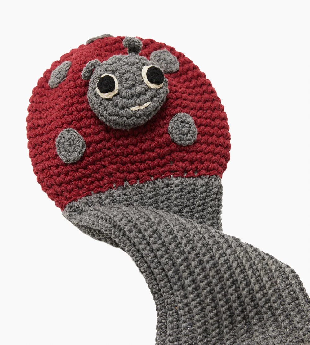 Ladybug crochet golf cover