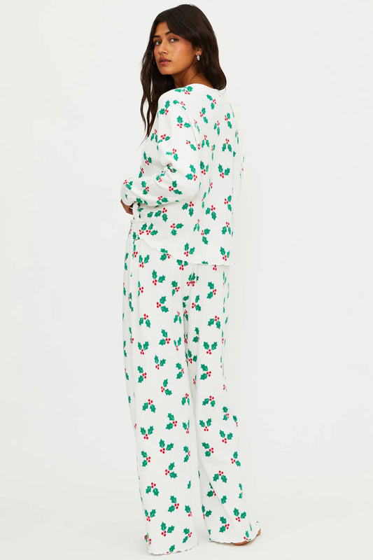 Pacific Long Sleeve Sleep Set- Frosted Holly