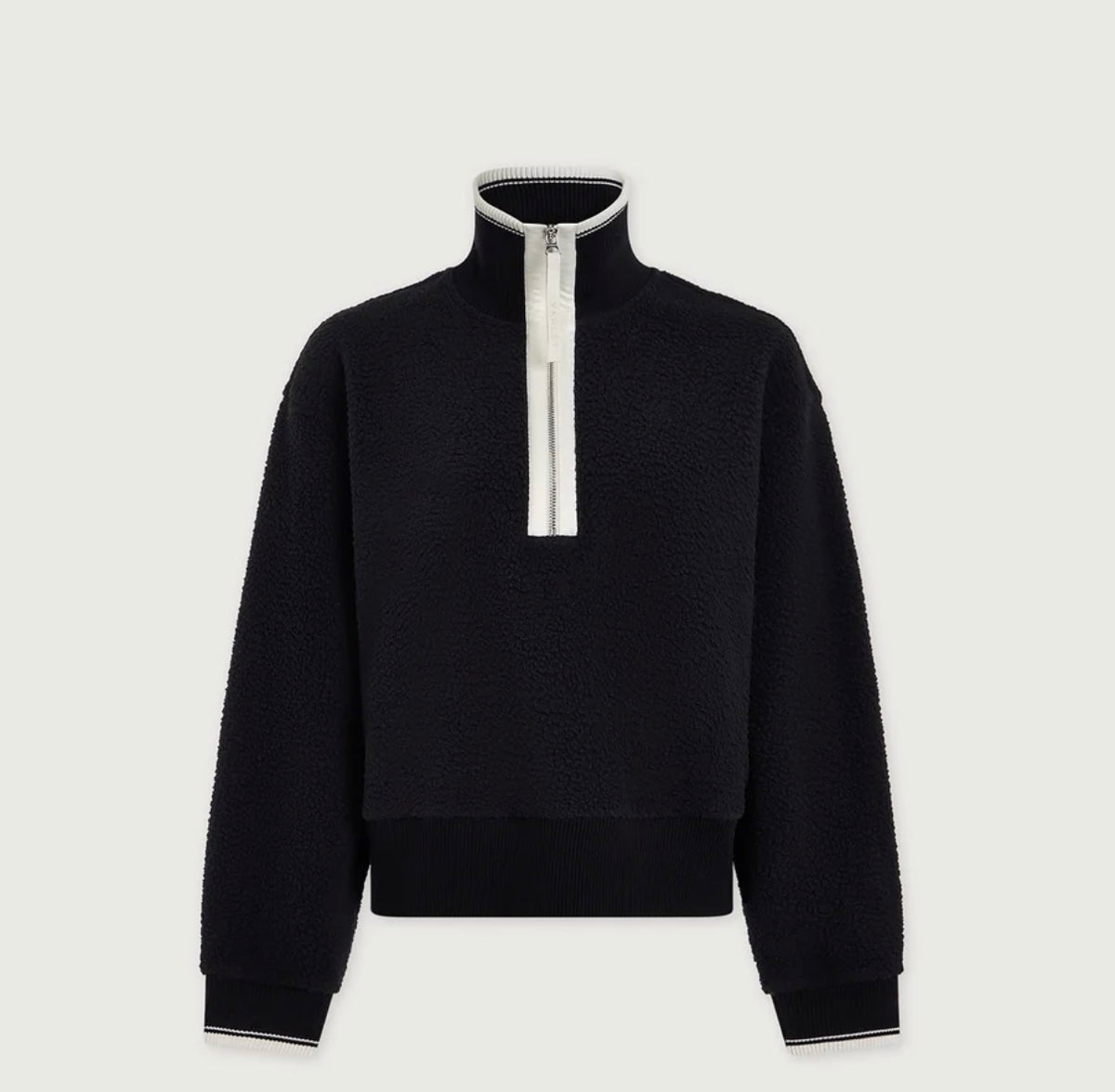 Anika Half-Zip Fleece- Black