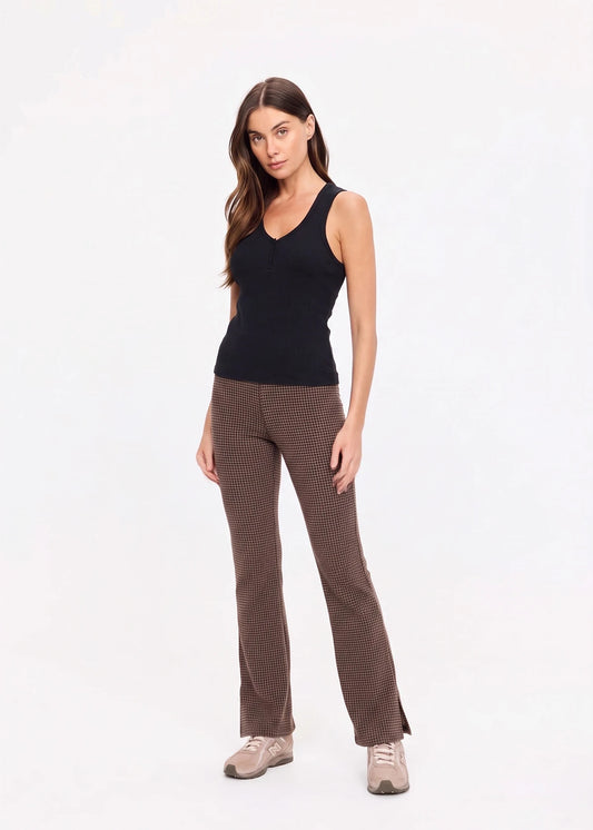 Zinnia Florence Flare Pant-Check