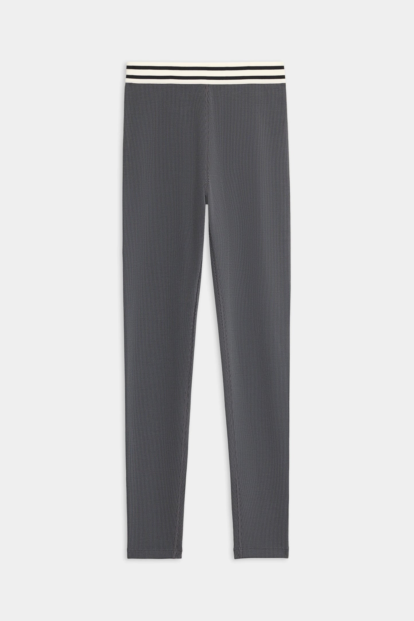 Bailey High Waist Active Rib 7/8- Heather Grey