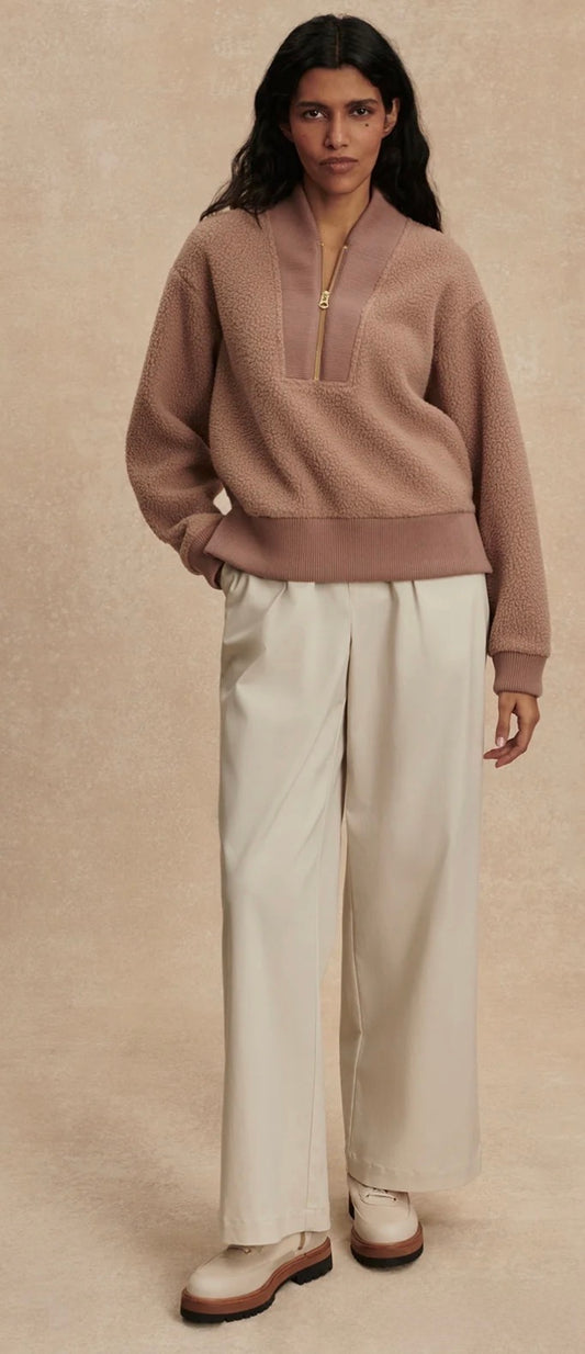 Mumford Half-Zip Fleece- Ginger Snap