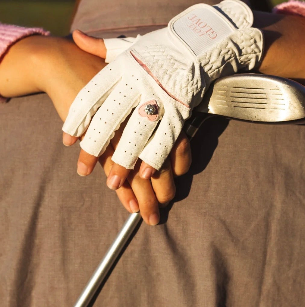 Love Glove- fingerless pink