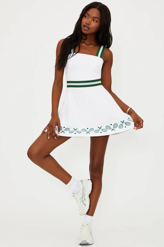 Miriam Dress- Racquet White