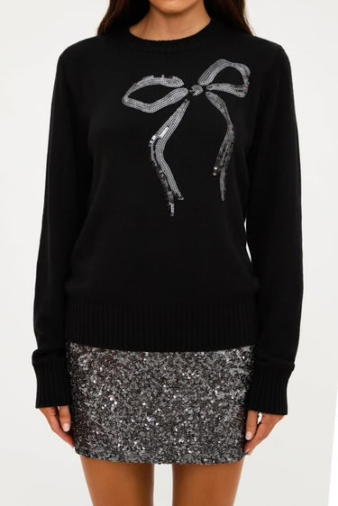 Jolene Sweater Black Bow