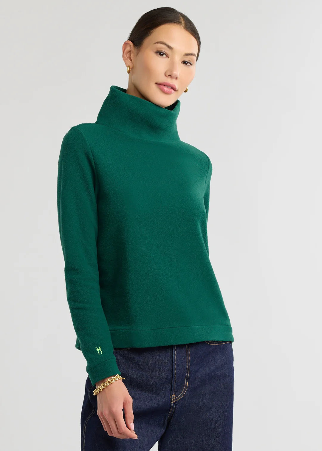 Park Slope Turtleneck- Hunter green