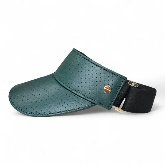 The Visor- Emerald/Black & Gold