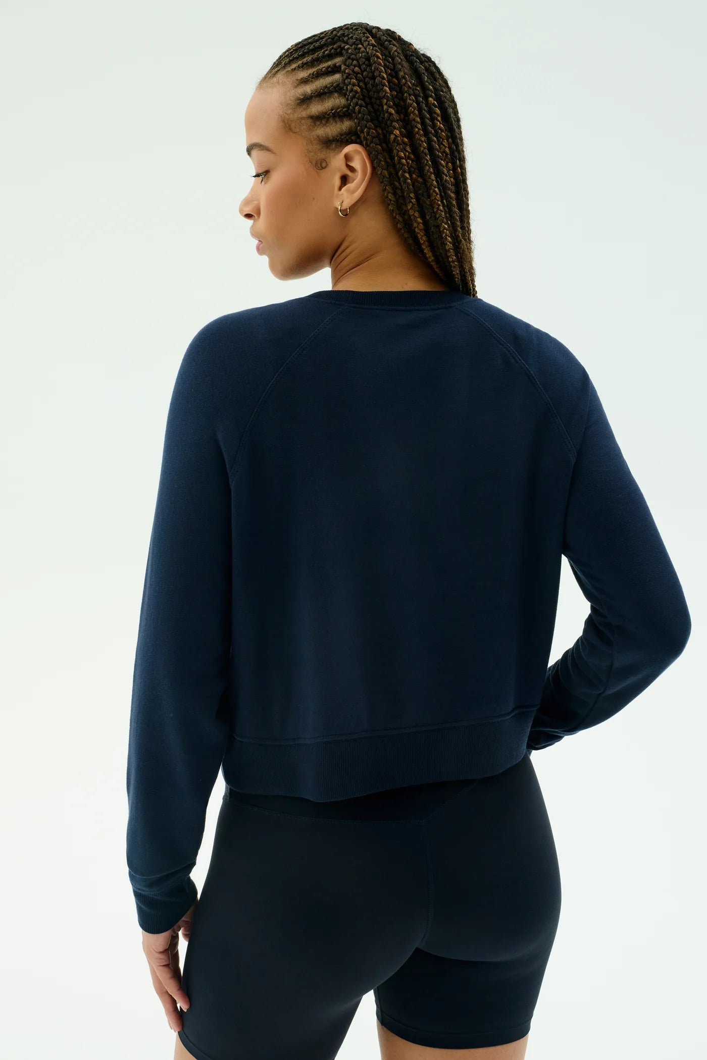 Brooks Fleece Long Sleeve Sweatshirt- indigo