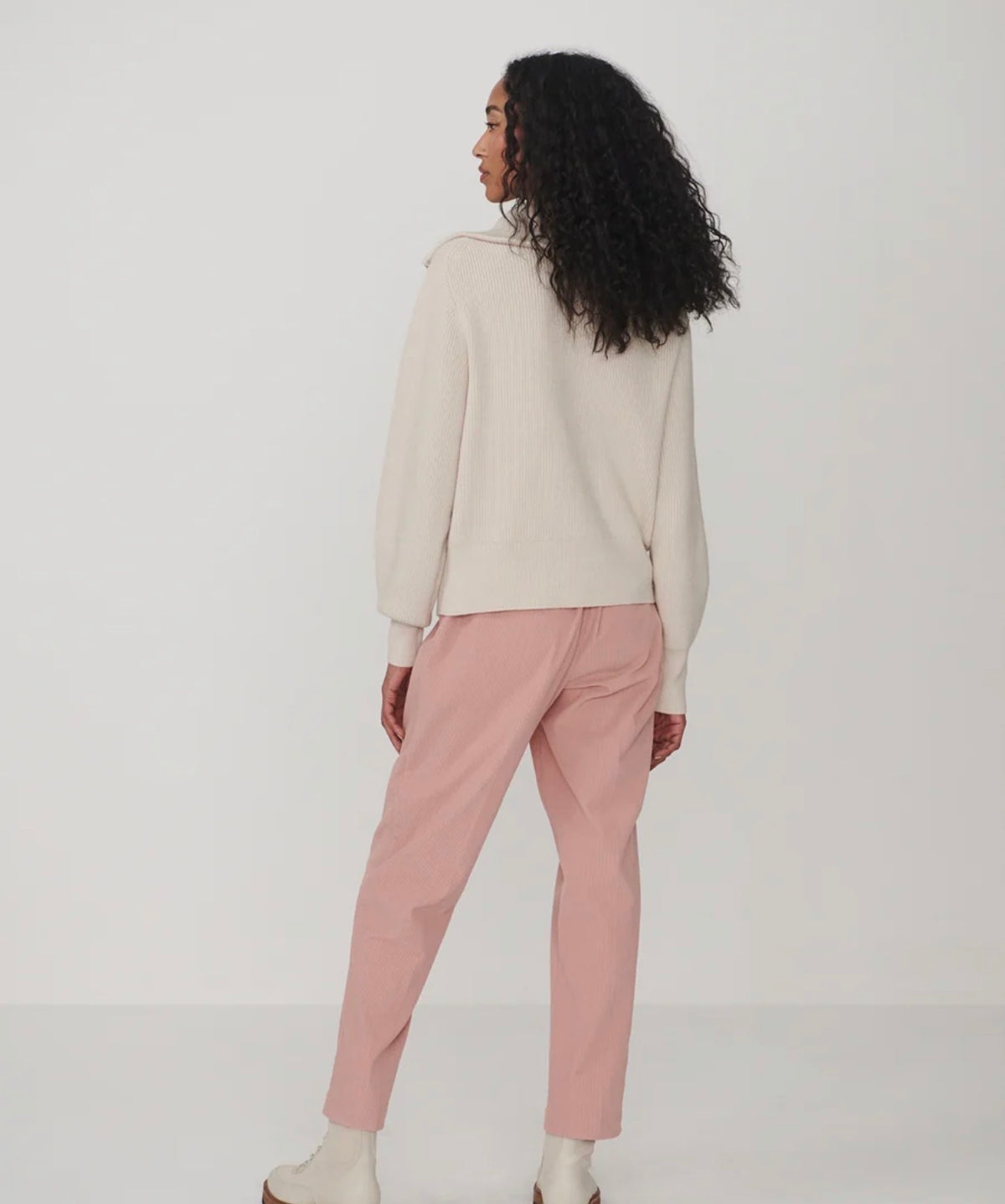 Enrico Zip-Through Knit Jacket-silver birch