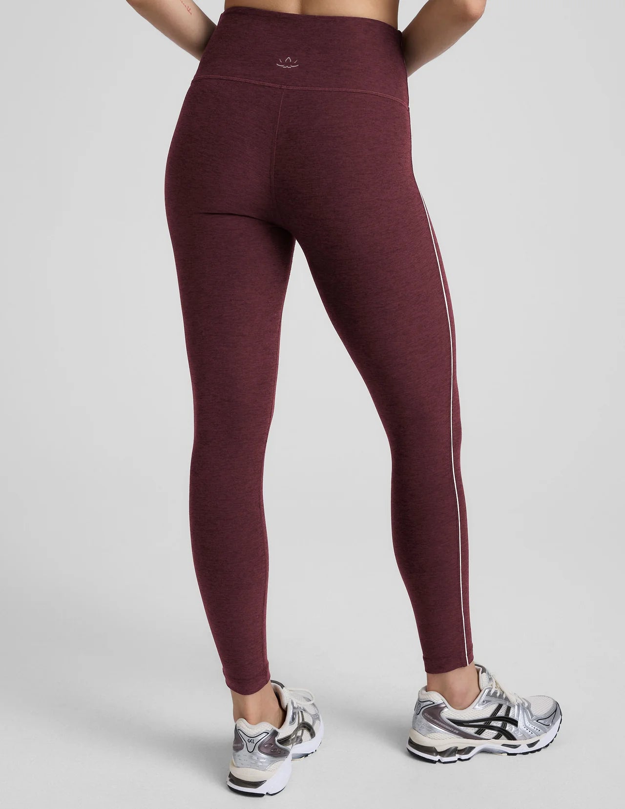 Spacedye Ready Midi Legging- midnight burgundy Heather